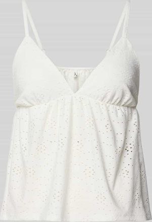 Only Regular Fit Tr&auml;gertop mit Lochmuster Modell SMILLA in Offwhite, Gr&ouml;&szlig;e XL