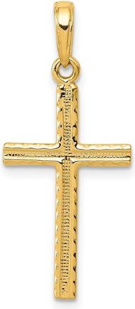 Diamond2Deal 14k Gold Latin Cross Pendant