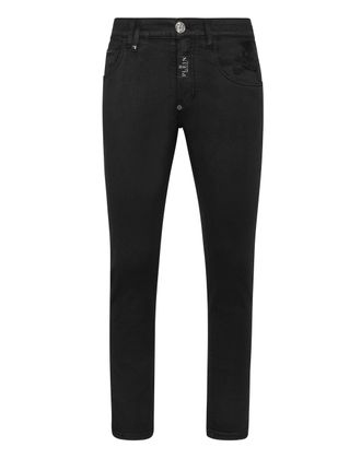 Philipp Plein Denim Trousers Skinny Fit Skull