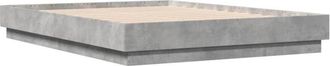vidaXL Vidaxl - Estructura De Cama Madera De Ingenier&iacute;a Gris Hormig&oacute;n 140x190cm