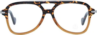 Moncler MO-1047133 Tortoiseshell Aviator Eyeglasses - Brown