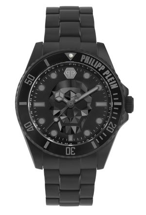 Philipp Plein The $kull Diver Heren Zwarte Horloge PWOAA0922