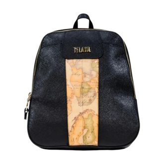 Alviero Martini 1A Classe Backpacks, female, Black, ONE SIZE, Geo Classic Print Womens Backpack