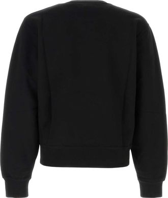 Saint Laurent Mens Avec Sweatshirt Black Cotton Sweater