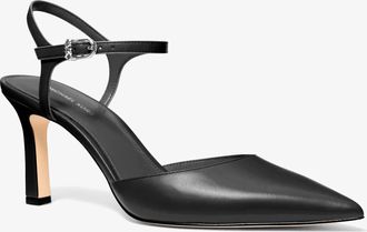Michael Kors Amara Leather Mid Pump