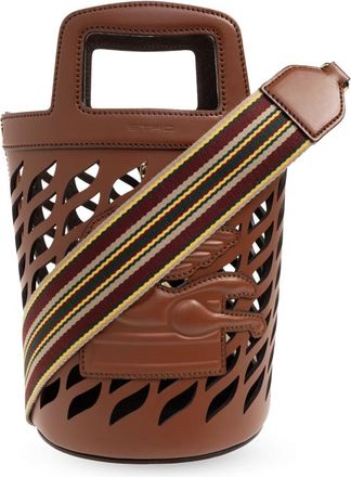 Etro Coffa Schoudertas - Dames - Schoudertassen - Bruin - ONE Size - Leer - Tassen
