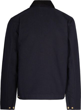 Carhartt Work in Progress Mens Jacket Detroit Black Rinsed Black-Black Black/black