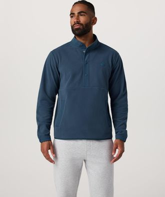 Vuori Clothing Aspen Half Snap | Ocean Blue | Medium