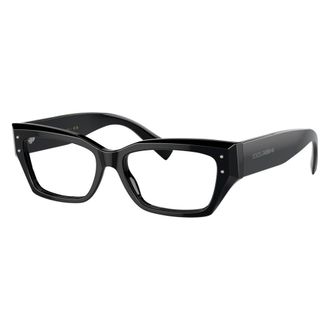 Dolce & Gabbana Glasses, unisex, Black, Size: 53 MM Glasses