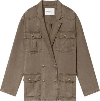 Isabel Marant Jassen, Dames, Bruin, M, Katoen, Nevala Jacket