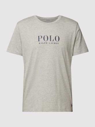 Ralph Lauren T-Shirt mit Label-Print in Mittelgrau Melange, Größe XL