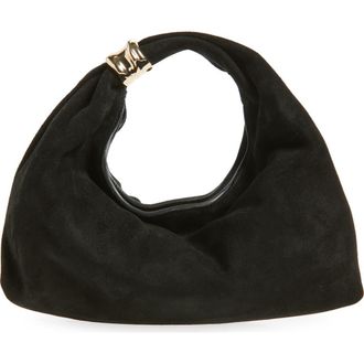 Madewell The Suede Mini Ring Pouch in True Black at Nordstrom Rack