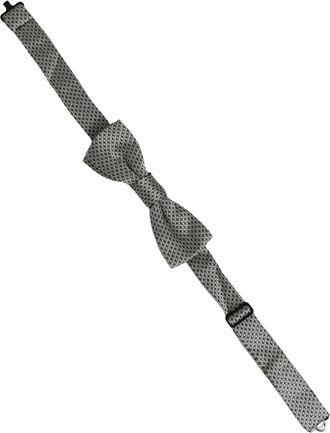 Dolce & Gabbana Silk Jacquard Bow Tie - Gray