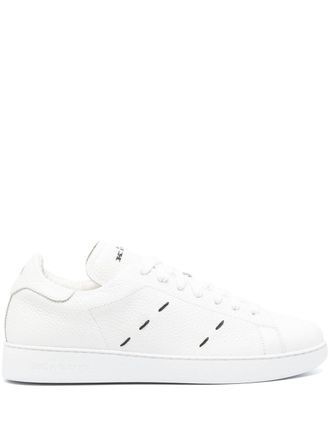 Kiton stitch-detailing sneakers - White