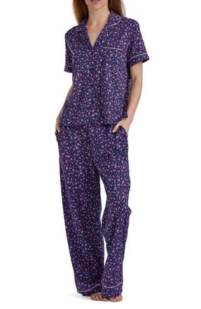 Splendid Short Sleeve Pajamas in Ditsy Rose at Nordstrom, Size Medium