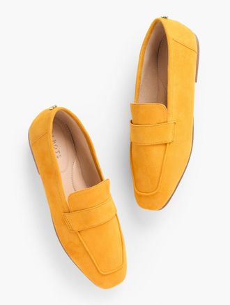 Talbots Audrey Suede Loafers - Golden Honey - 10M Talbots