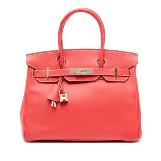 Herm&egrave;s Rose Jaipur Epsom Candy Verso Birkin Retourne 35