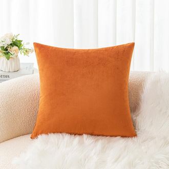 OEM Funda De Coj&iacute;n De Terciopelo Extrasuave Cterwk, Funda Decorativa Cuadrada Acolchada De Color Liso, Adecuada Para Sof&aacute;s Y Salas De Estar, 24 X 24 Pulga