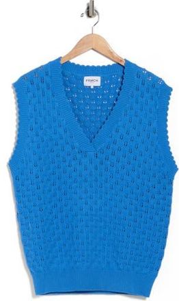 FRNCH Olarie Sweater Vest in Bleu at Nordstrom Rack, Size Medium