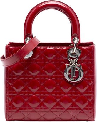 Dior Pre-owned Dior Medium Patent Cannage Lady Ladies JSS5MNA52Z3E9AGS