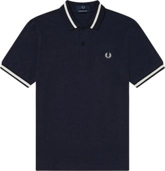 Fred Perry Polo met enkele streep - Heren - Polos - Blauw - S - Katoen - Tops