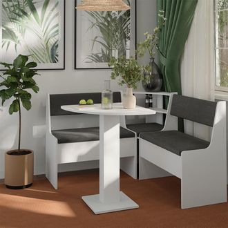 Vicco Mesa De Comedor Roman, Blanco, 60 X 60 Cm, Vicco