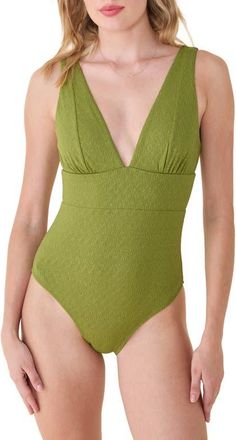 Andie Swim The Mykonos One-Piece Swimsuit in Cactus at Nordstrom, Size X-Large