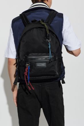 Dsquared2 Logo Backpack, Mens, Black