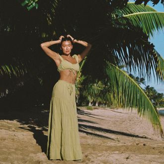 Lounge Ruched Bralette (Set) - Washed Lime - 10