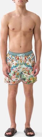 Camilla Mid Length Boardshort With Elastic Waist in Magic Of The Mercado at Nordstrom, Size Xx-Large