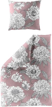 BIERBAUM Bettwäsche »3929« 2 Stk. tlg. Mako-Satin, 100 % Baumwolle, pflegeleicht, floral