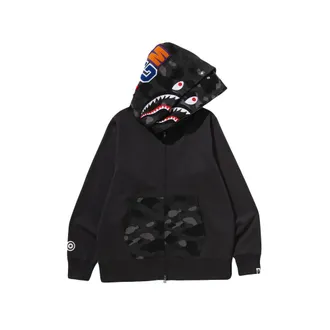 A Bathing Ape Color Camo Shark Full-zip Hoodie