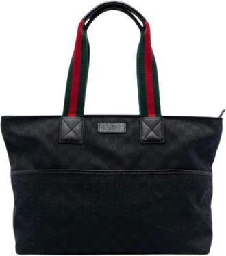 Gucci Pre-owned Tote Bags, female, Black, Size: ONE SIZE Pre-owned Vintage Tote Bag