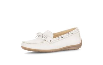 Gabor Evie Deck Drive White Leather Womens Loafers 82.442.50