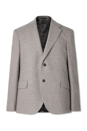 Mr P. Oversized Wool and Camel-Blend Tweed Suit Jacket