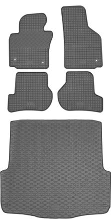 OEM Skoda Octavia Ii Kombi De 2004 A Abril De 2013. Juego De Alfombrillas De Goma Para Coche Y Alfombrilla Para Maletero