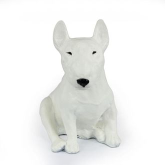 OEM Bull Terrier, Bull Terrier Ii - Estatuilla De Perro, Perro Sentado En El Escritorio, Decoraci&oacute;n Para La Sala De Estar De Un Amante De Los Perros De Ar