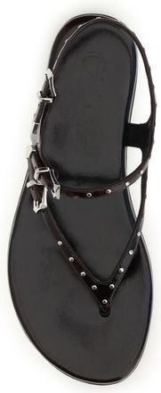 Chlo&eacute; Womens Sandals Susanna Dark Ruby Calf Leather