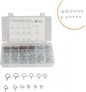 OEM 250 Abrazaderas De Resorte Para Mangueras De Combustible. Abrazaderas De Resorte De 5 Mm, 6 Mm, 7 Mm, 8 Mm, 9 Mm, 10 Mm, 11 Mm Y 12 Mm