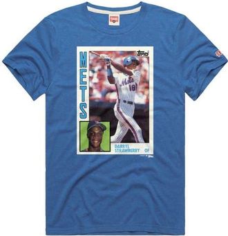 Homage Mens Homage Darryl Strawberry Royal New York Mets Topps Baseball Card Tri-Blend T-Shirt at Nordstrom, Size Xx-Large