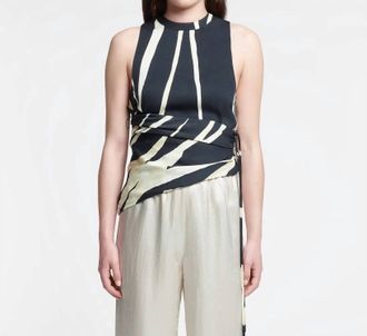 Nanushka Grady Georgette Top In Fringe