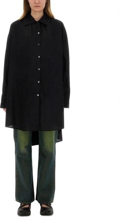 Our Legacy Black Shirt Collar Midi Dress
