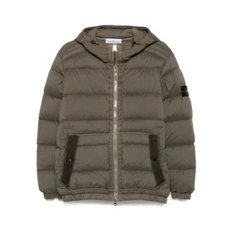 Stone Island Heren, Jassen, Groen, Maat: L Polyamide