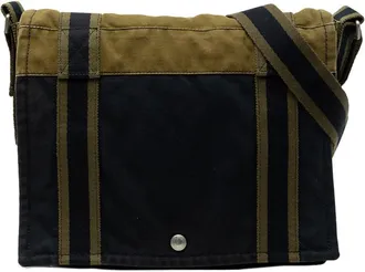 Herm&egrave;s Pre-owned Hermes Bicolor Canvas Fourre Tout Besace MM Ladies LYLZ12BHCPA3VTM2