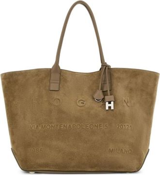Hogan Beige Address Medium Tote