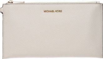 Michael Kors Beige Leren Clutch Tas