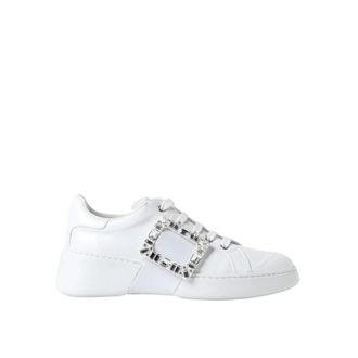 Roger Vivier Viv Run Sneaker Buckle - Dames - Schoenen - Wit - Maat: 38 EU Leer