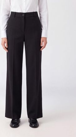 Parosh Wide-Leg P. A.R. O.S. H. Tailored Wool Blend Trousers