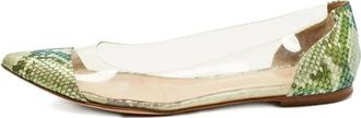 Gianvito Rossi Pumps Plexi a punta - Verde