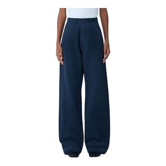 Maison Margiela Wide Jeans, female, Blue, Size: W28 Wide-leg Jeans